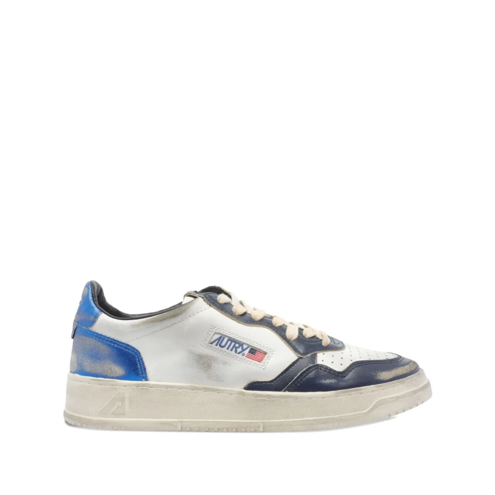 Autry Vintage Lage Leren Sneakers Heren Schoenen Veelkleurig Multicolor