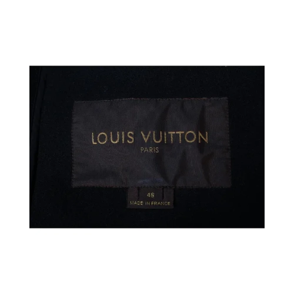 Louis Vuitton Vintage Pre-owned Wool outerwear Black Heren