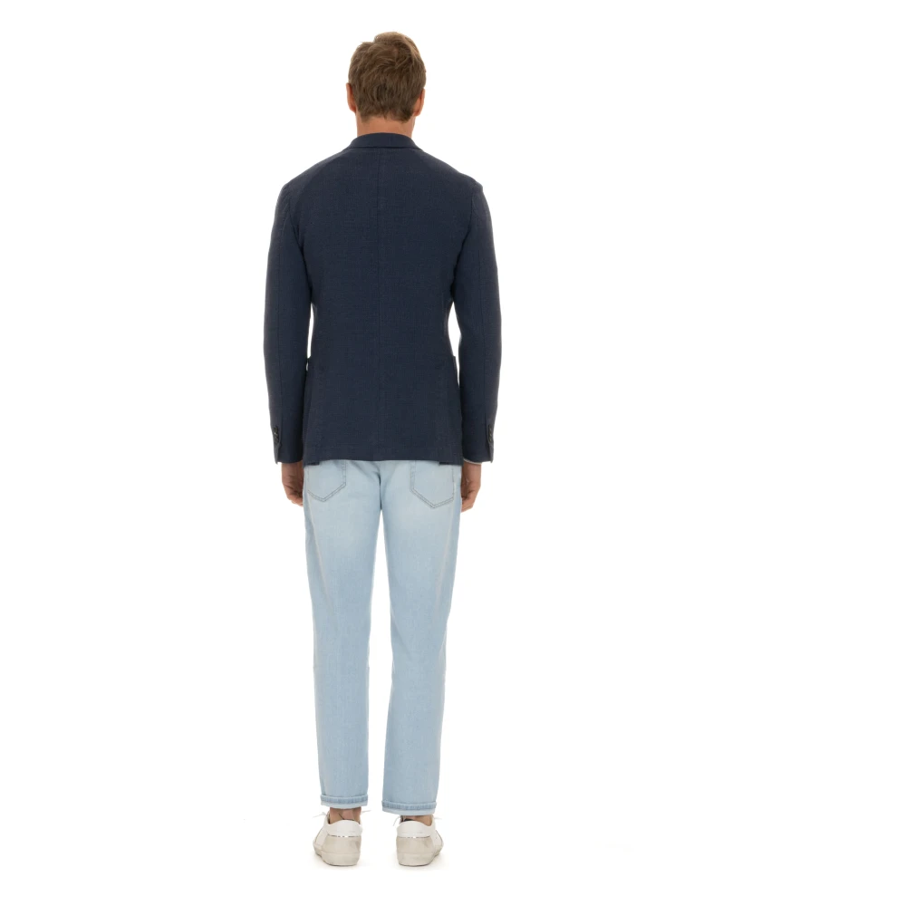 Lardini Blauwe Maatwerk Jassen Blue Heren