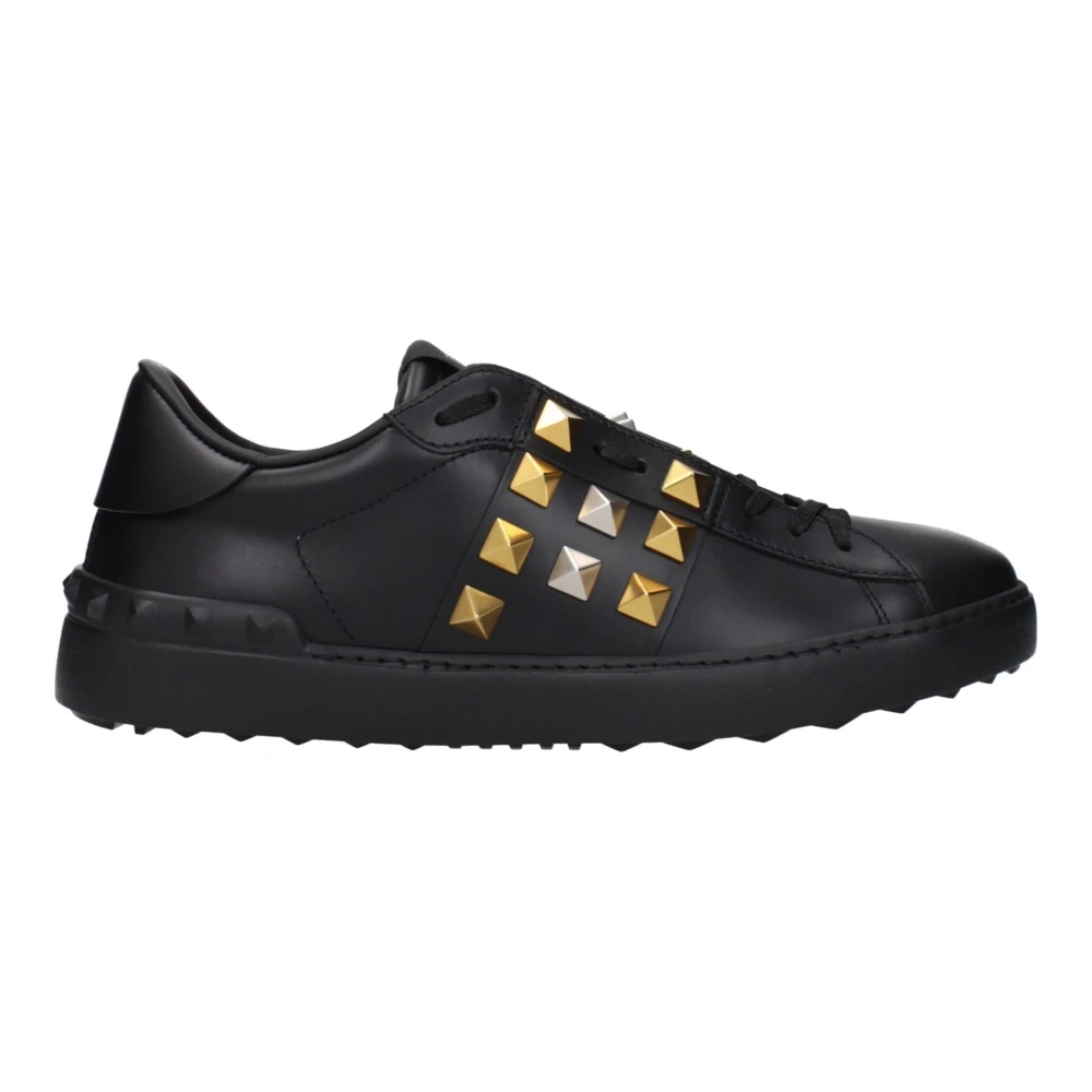 Valentino Garavani Men's Black Sneakers, 6 Uk, Low-Top Leather Trainers