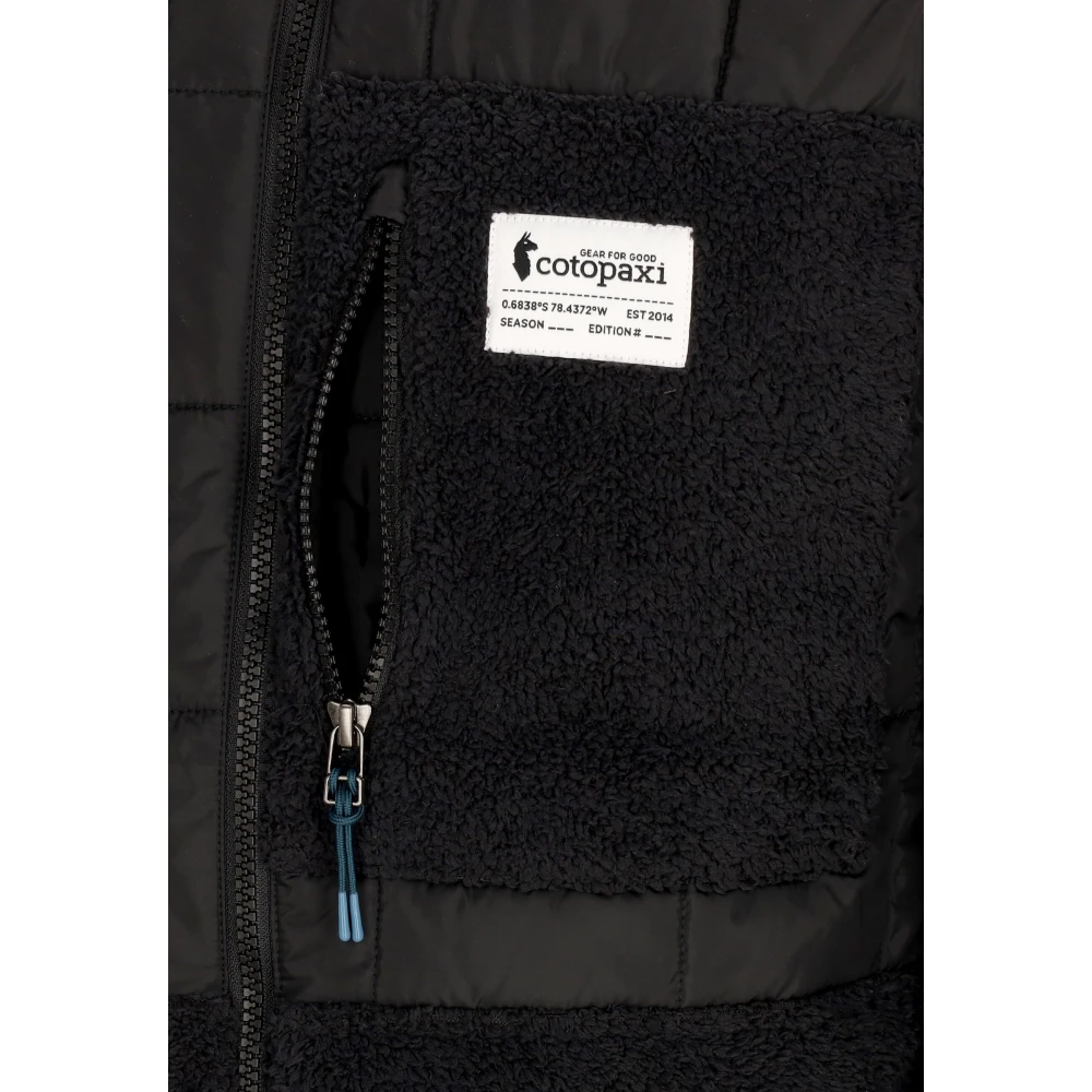 Cotopaxi Zwarte Hybride Hoodie Jas met Sherpa Isolatie Black Heren