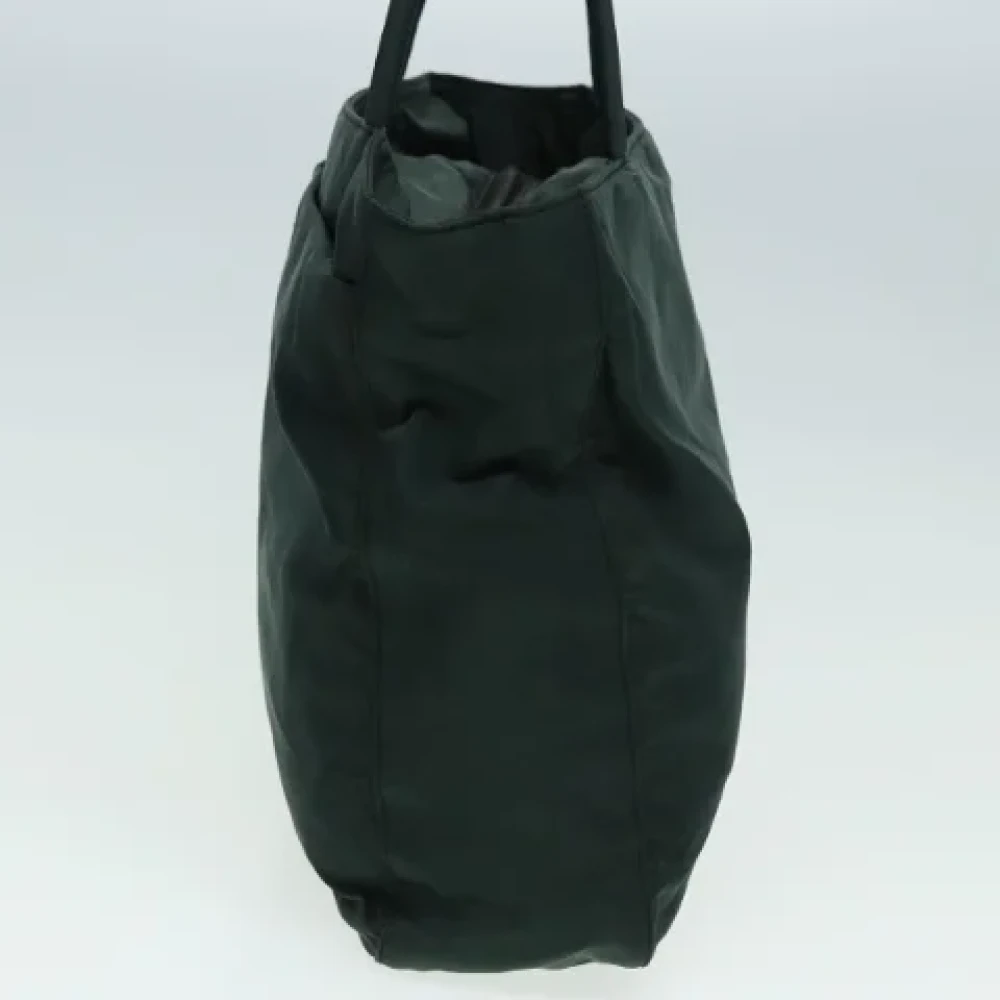 Prada Vintage Pre-owned Nylon handbags Green Dames