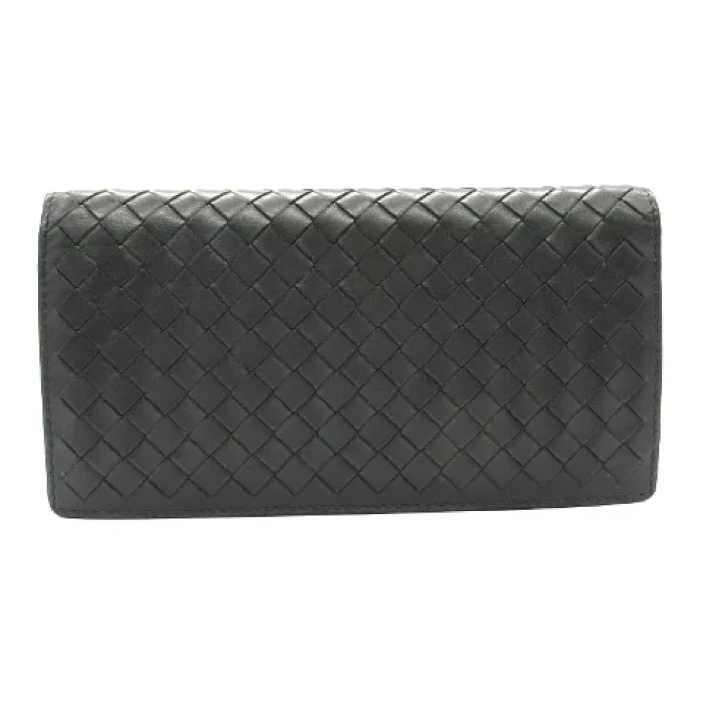 Bottega Veneta Vintage Pre-owned Leather wallets Gray Heren