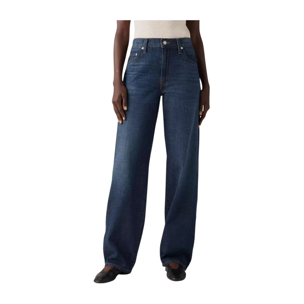 Levi's Women's Blue Straight Fit Jeans, W29 L32, Straight Jeans