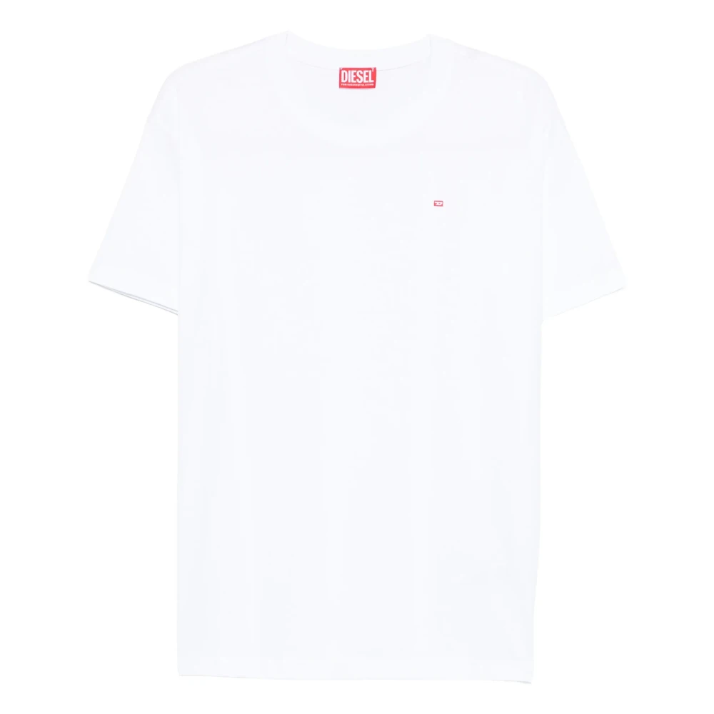 Diesel Men's White T-Norm Microdiv T-Shirt