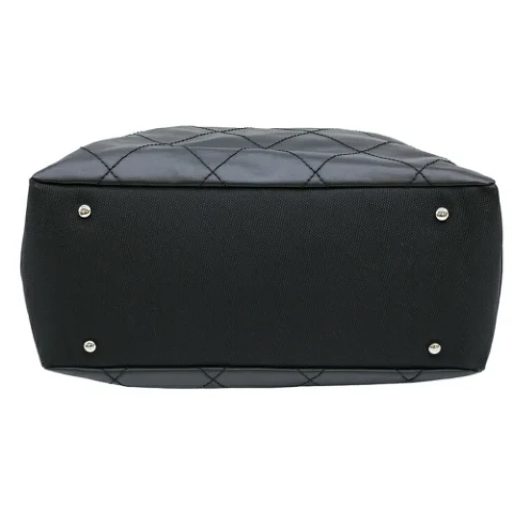 Chanel Vintage Pre-owned Coated canvas chanel-bags Black Dames