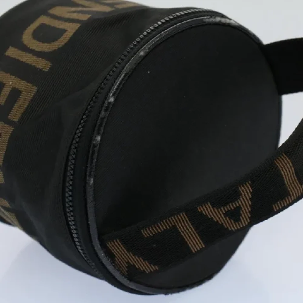 Fendi Vintage Pre-owned Canvas pouches Black Dames