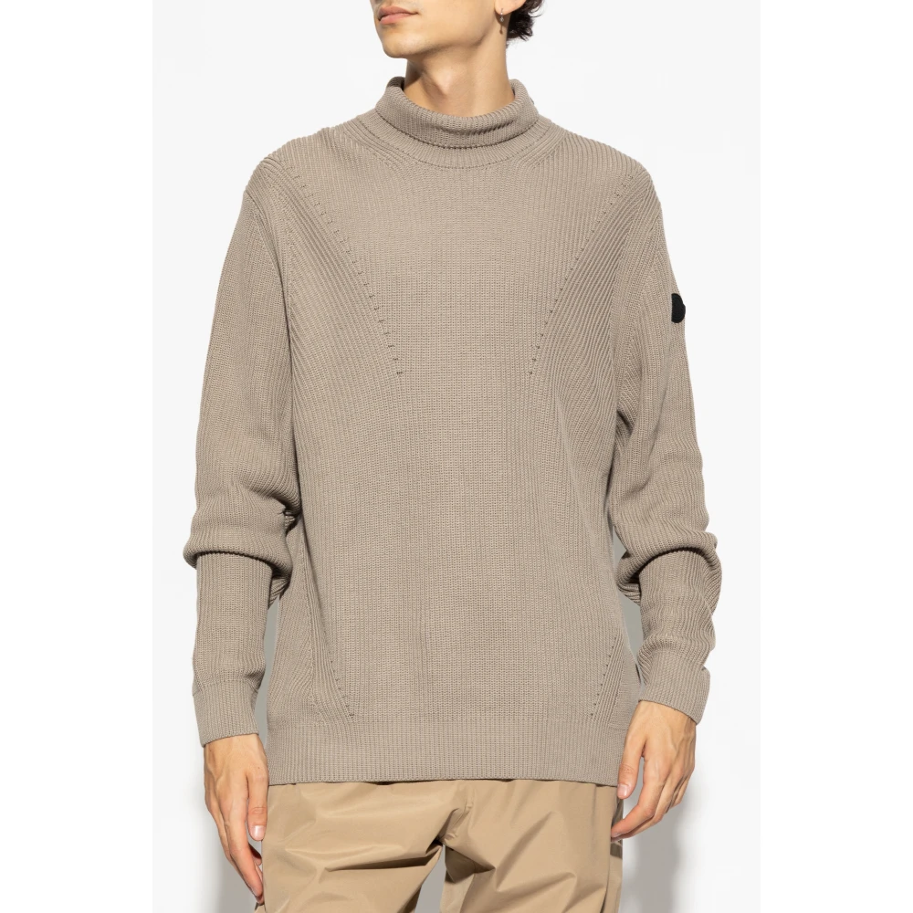 Moncler Katoenen coltrui Beige Heren