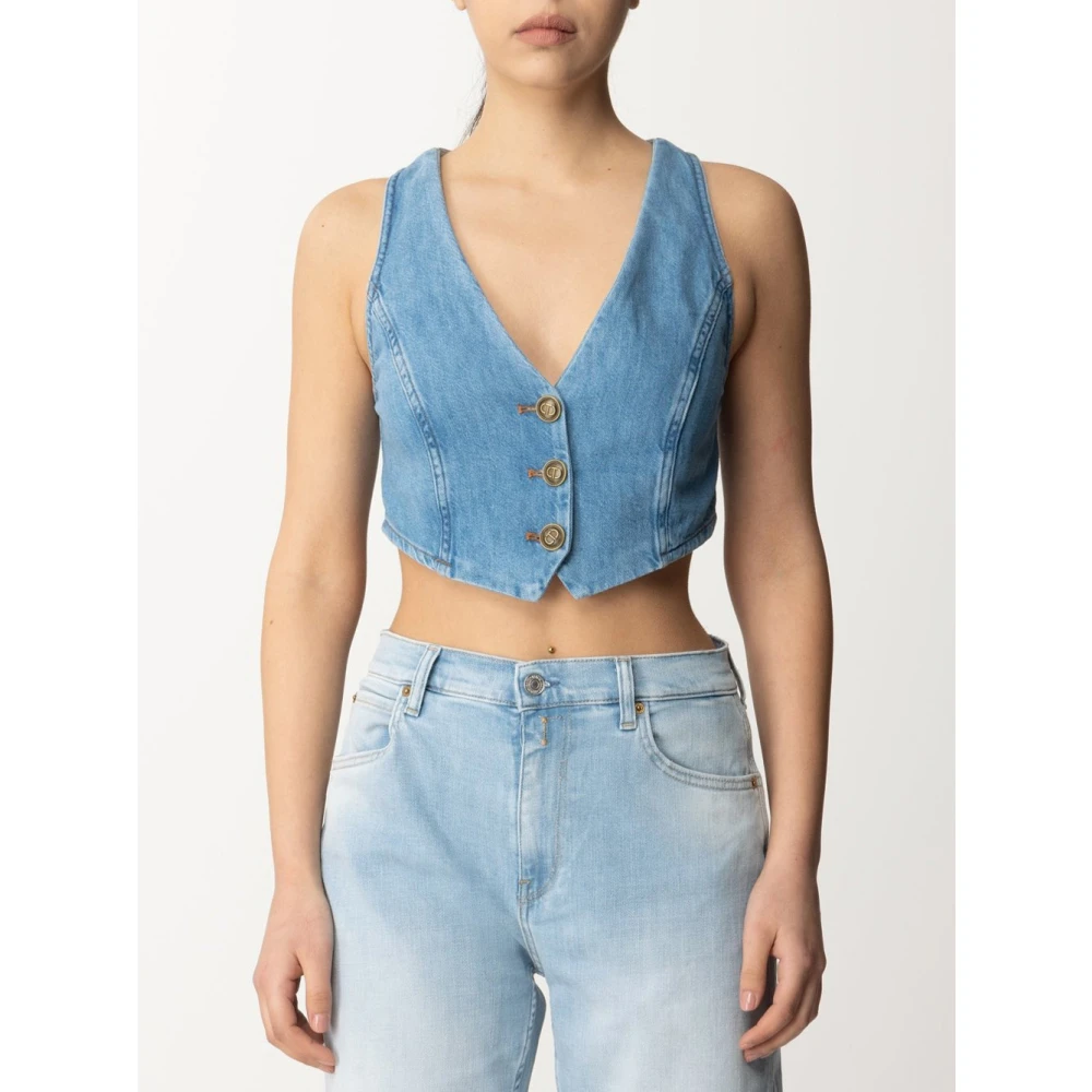 Twinset Vests Blue Dames