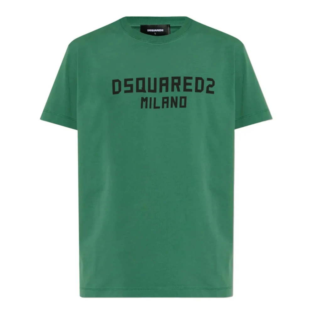 Dsquared2 Milano Cool Fit Tee - Male - T-Shirts - Green - Xl - Tops