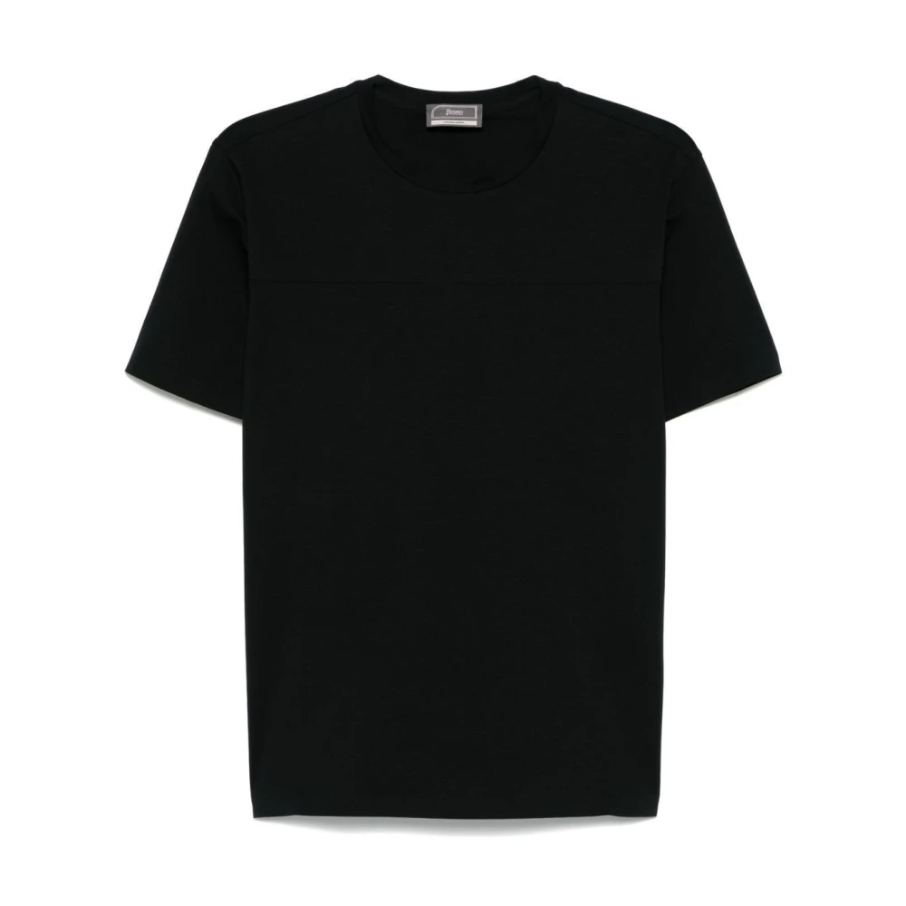Herno - Tops > T-Shirts - Black - Herno - Modalova