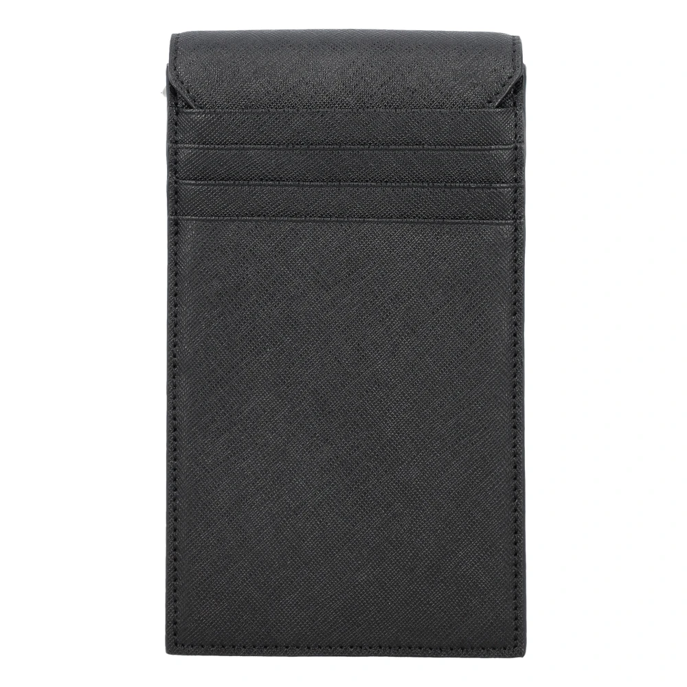 Vivienne Westwood Zwarte leren telefoontas met Orb-embleem Black Dames