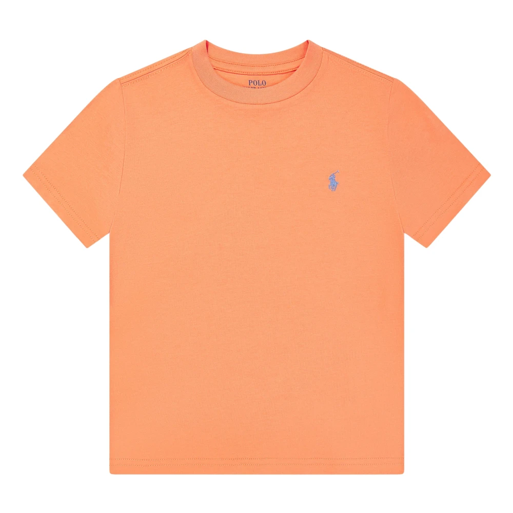 Ralph Lauren Boys Orange T-Shirts,, Logo T-Shirt In Medium