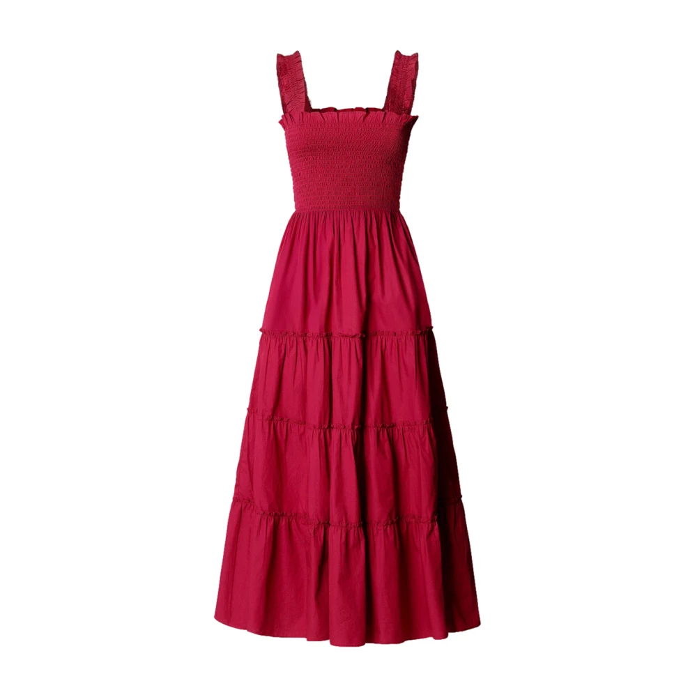 Pepe Jeans Women's Pink Midi Dresses, S, Avril Longuette Dress