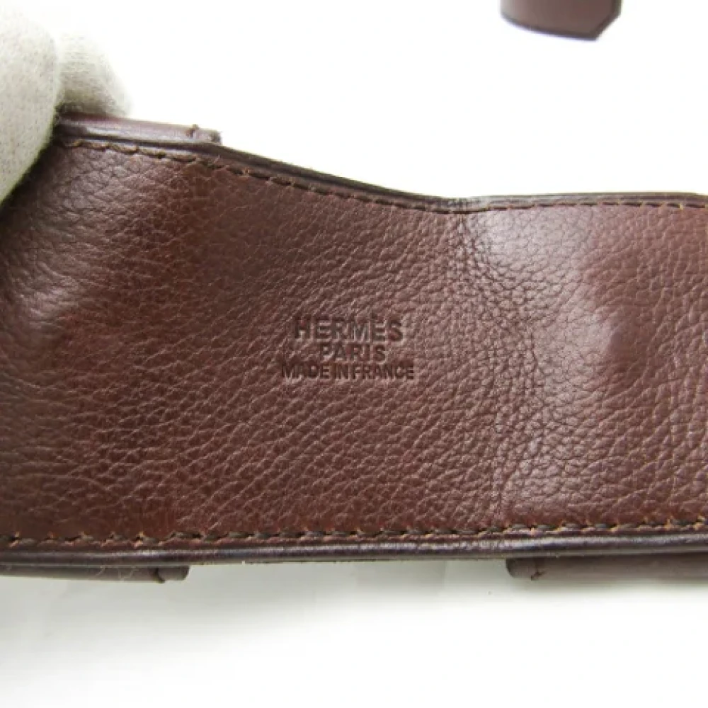 Hermès Vintage Pre-owned Leather belts Brown Heren