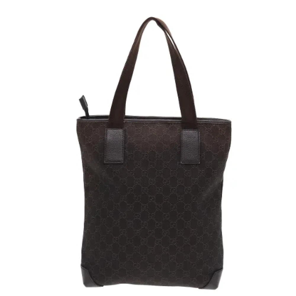 Gucci Vintage Pre-owned Canvas gucci-bags Brown Dames
