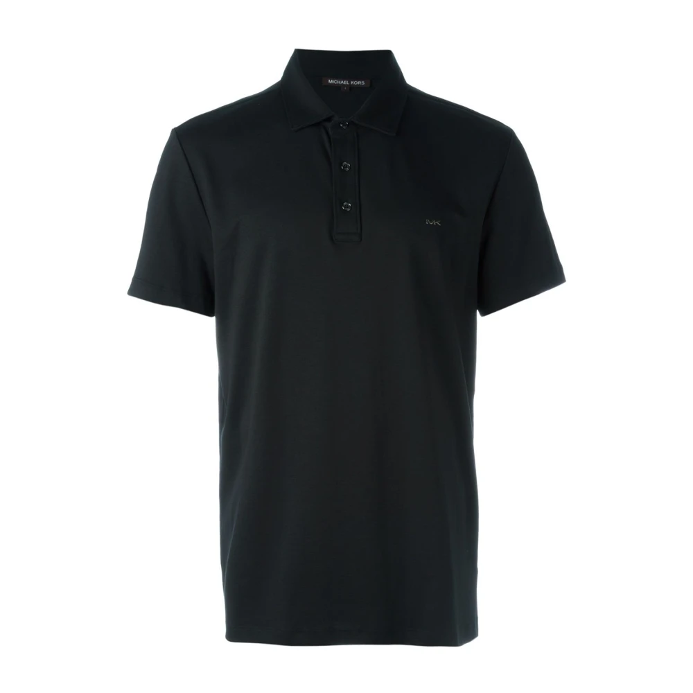 Michael Kors Men's Black Polo Shirts, S, Cotton Polo Shirt