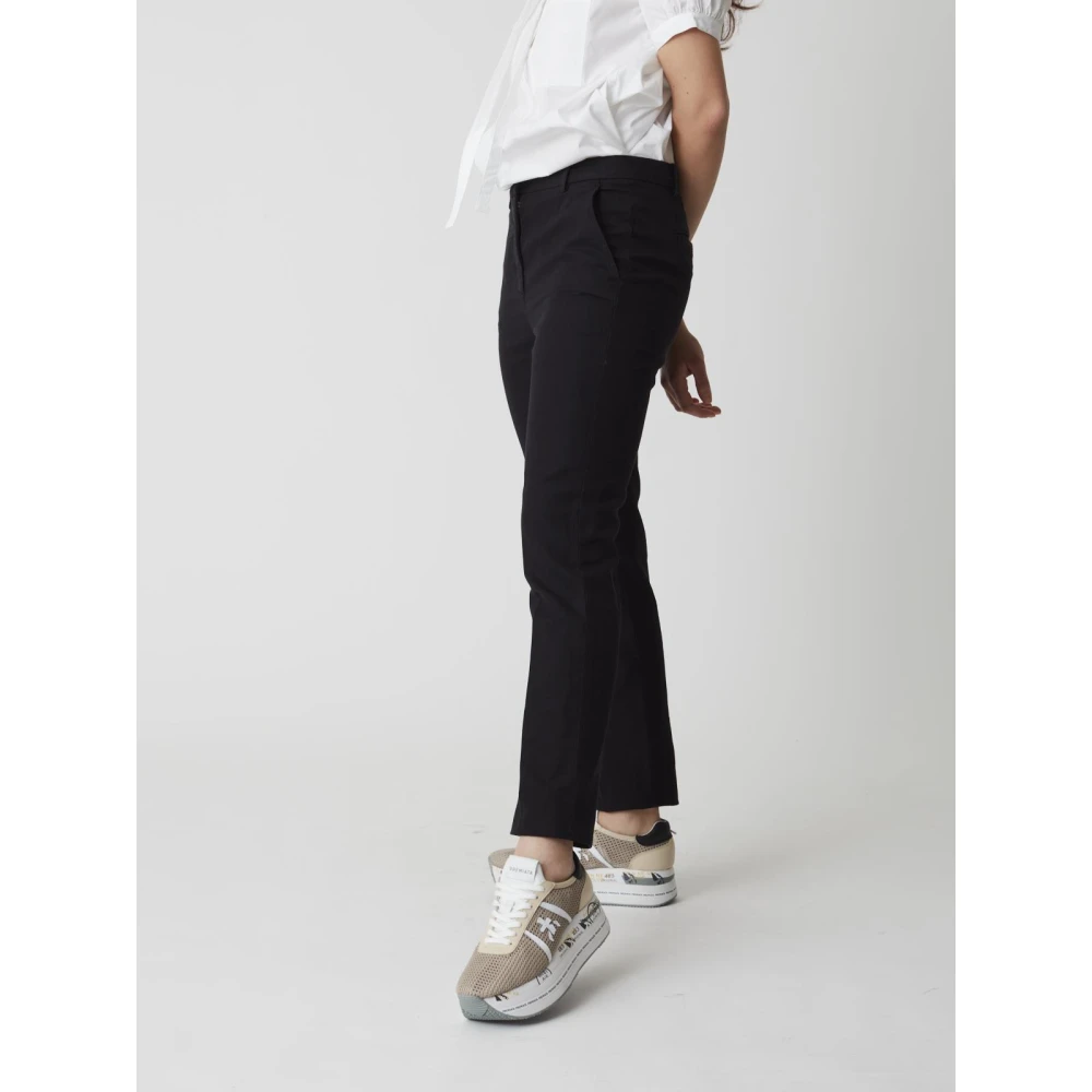 Aspesi Casual Katoenen Broek Black Dames