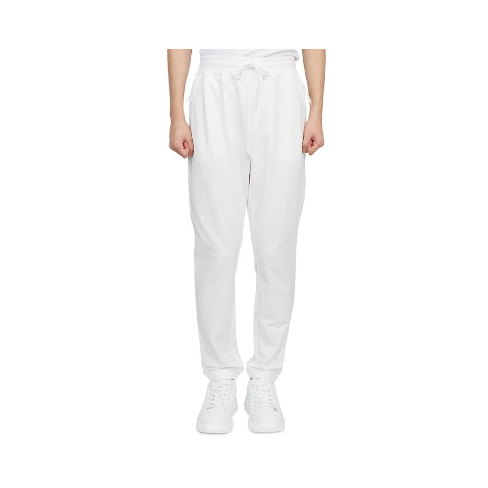 C.p. Company Men's White Sweatpants, Xl, Jogging Trousers Stretch Fleece