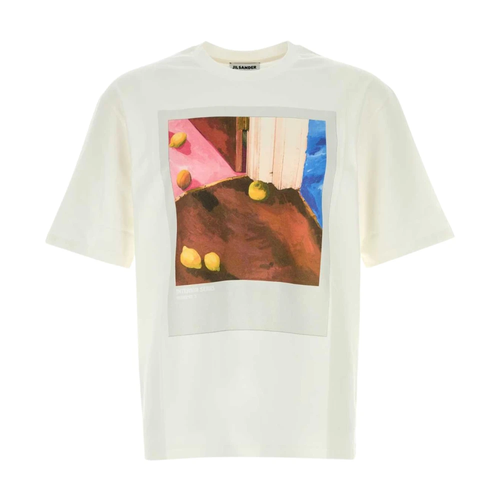 Jil Sander Uomo Bianco - T-Shirt Con Stampa Grafica - Tops - L