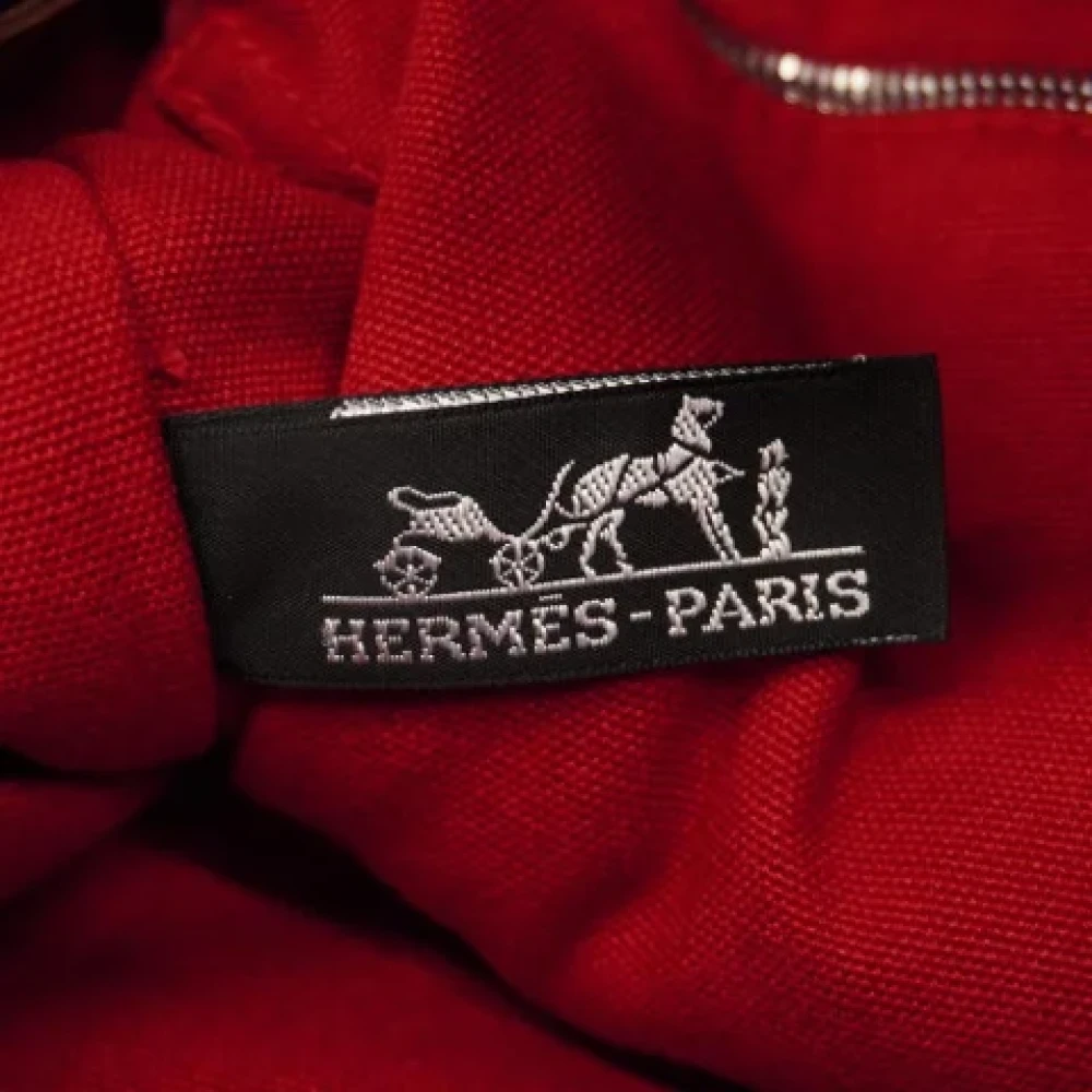 Hermès Vintage Pre-owned Canvas totes Red Dames