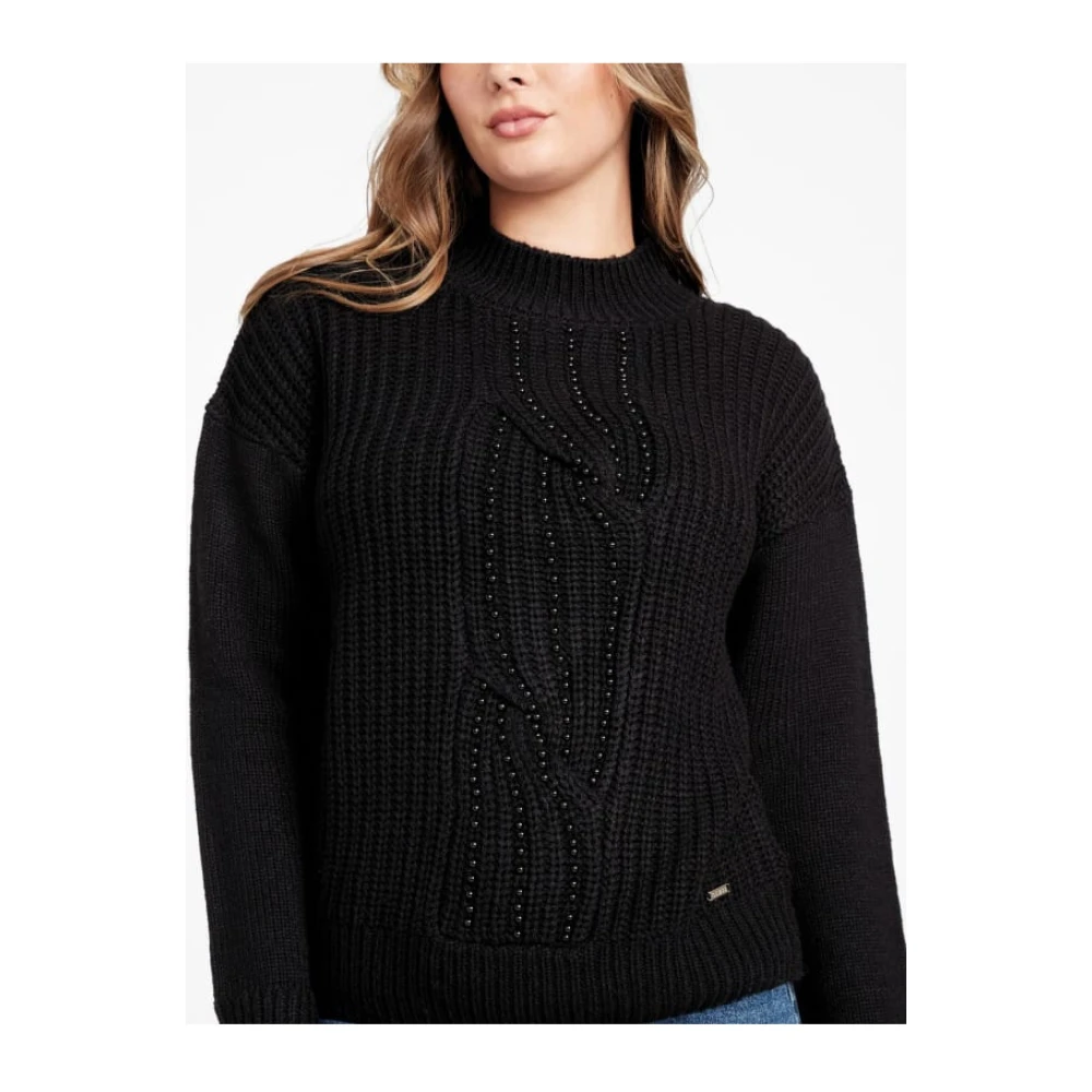 Guess Zwarte Parel Details Trui Black Dames