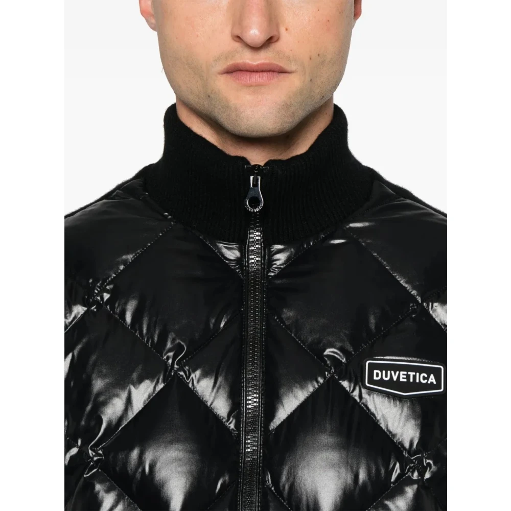 duvetica Zwarte Jassen met Cedegolo Stijl Black Heren