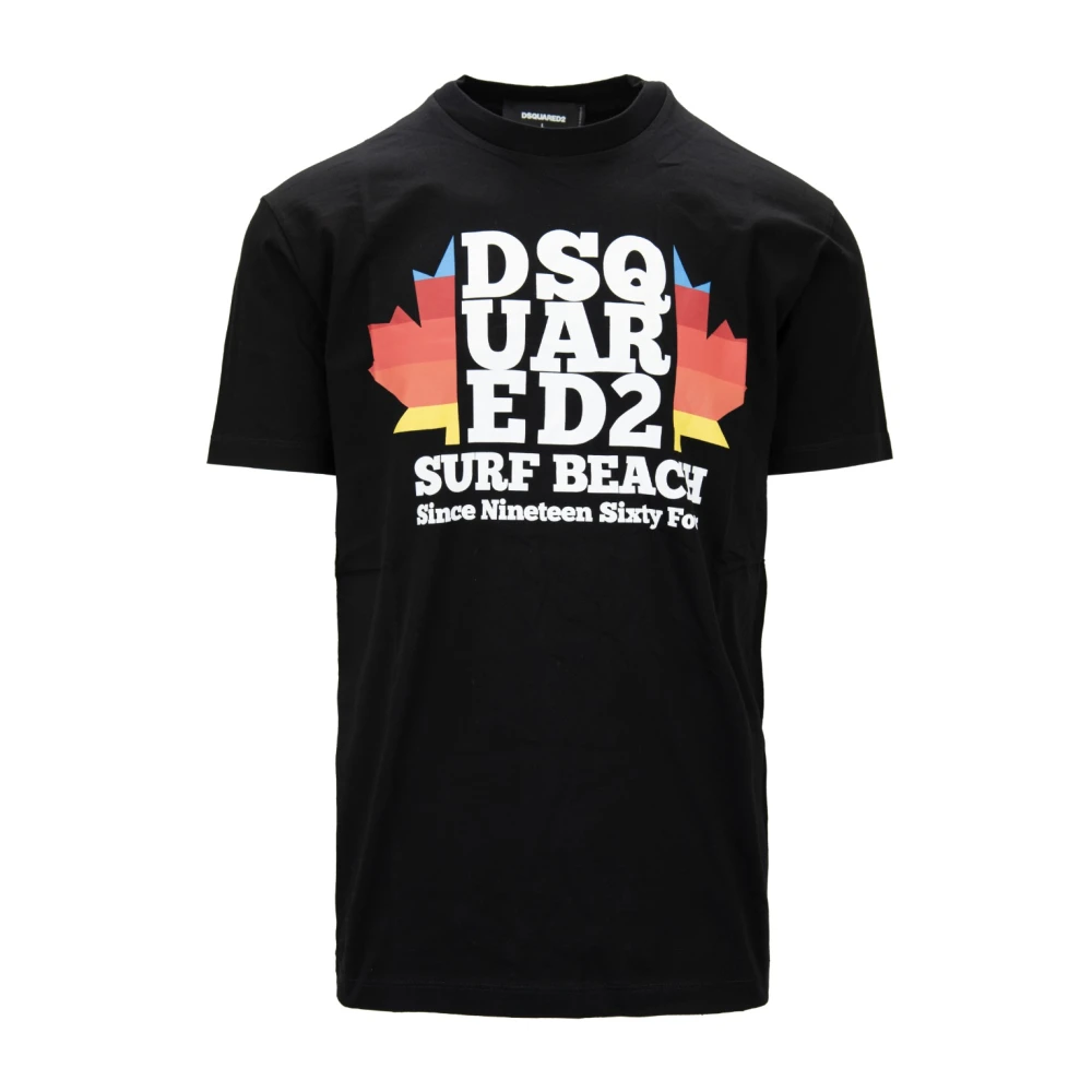 Dsquared2 Black T-Shirts, Male, S, Slip-On T-Shirt