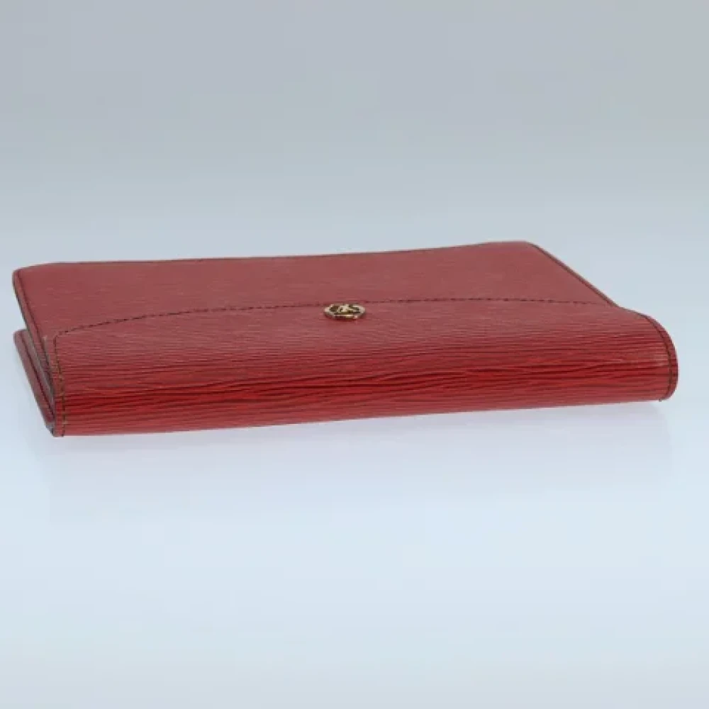 Louis Vuitton Vintage Pre-owned Leather clutches Red Dames
