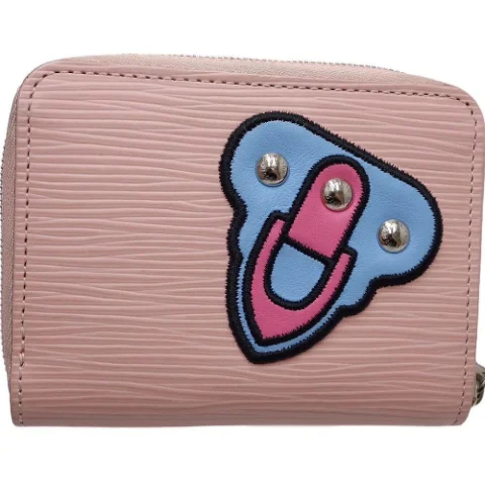 Louis Vuitton Vintage Pre-owned Leather wallets Pink Dames