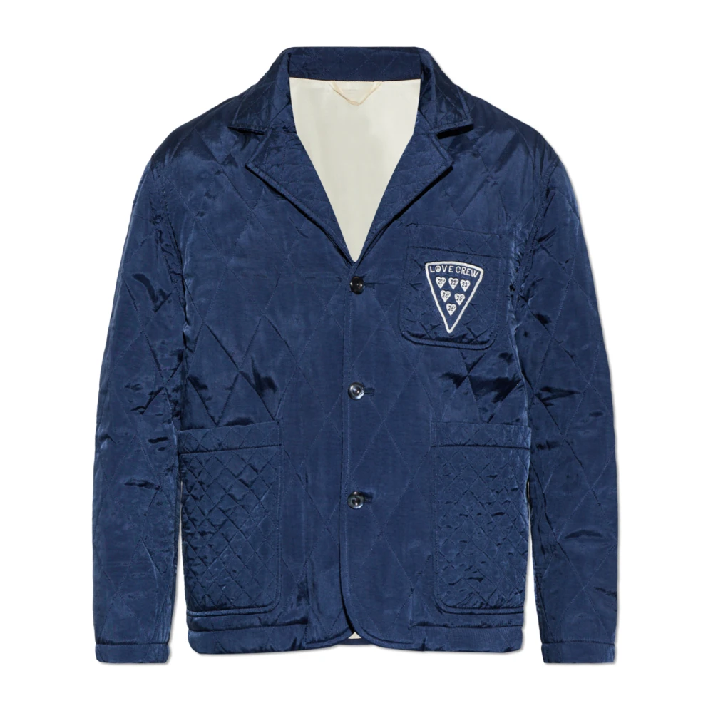Kenzo Blå Quiltad Blazer