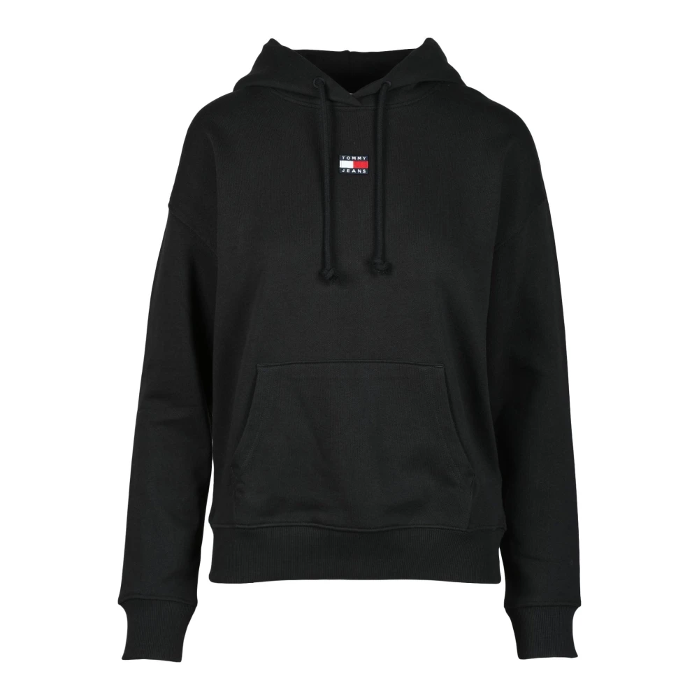 Tommy Jeans Katoenen sweatshirt Black Dames