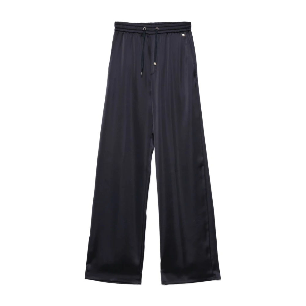 Herno Elegante Palazzo Broek Blue Dames