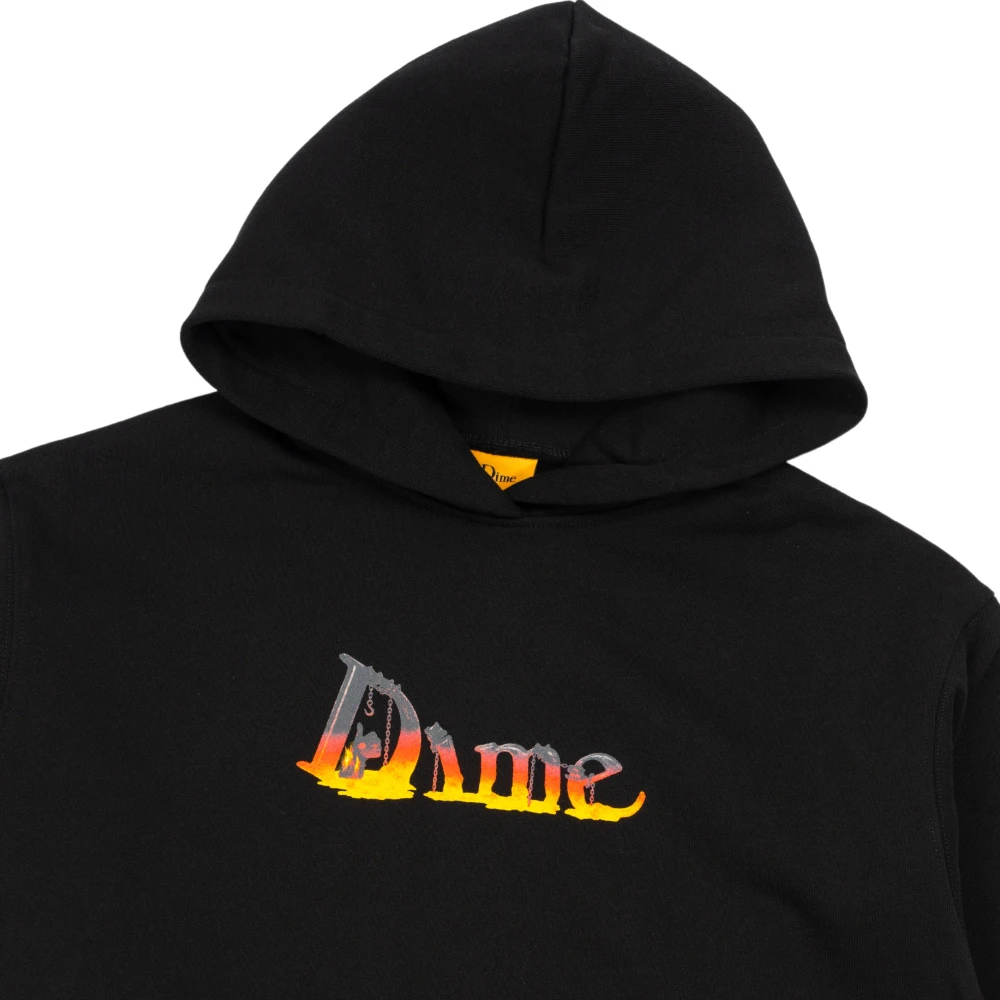Dime Mtl Smeltend Logo Zwarte Hoodie Black Heren