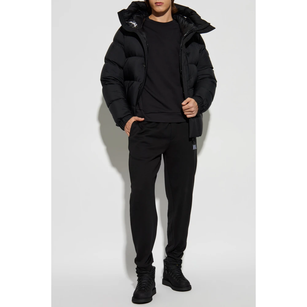 Moncler Sweatpants met logo Black Heren