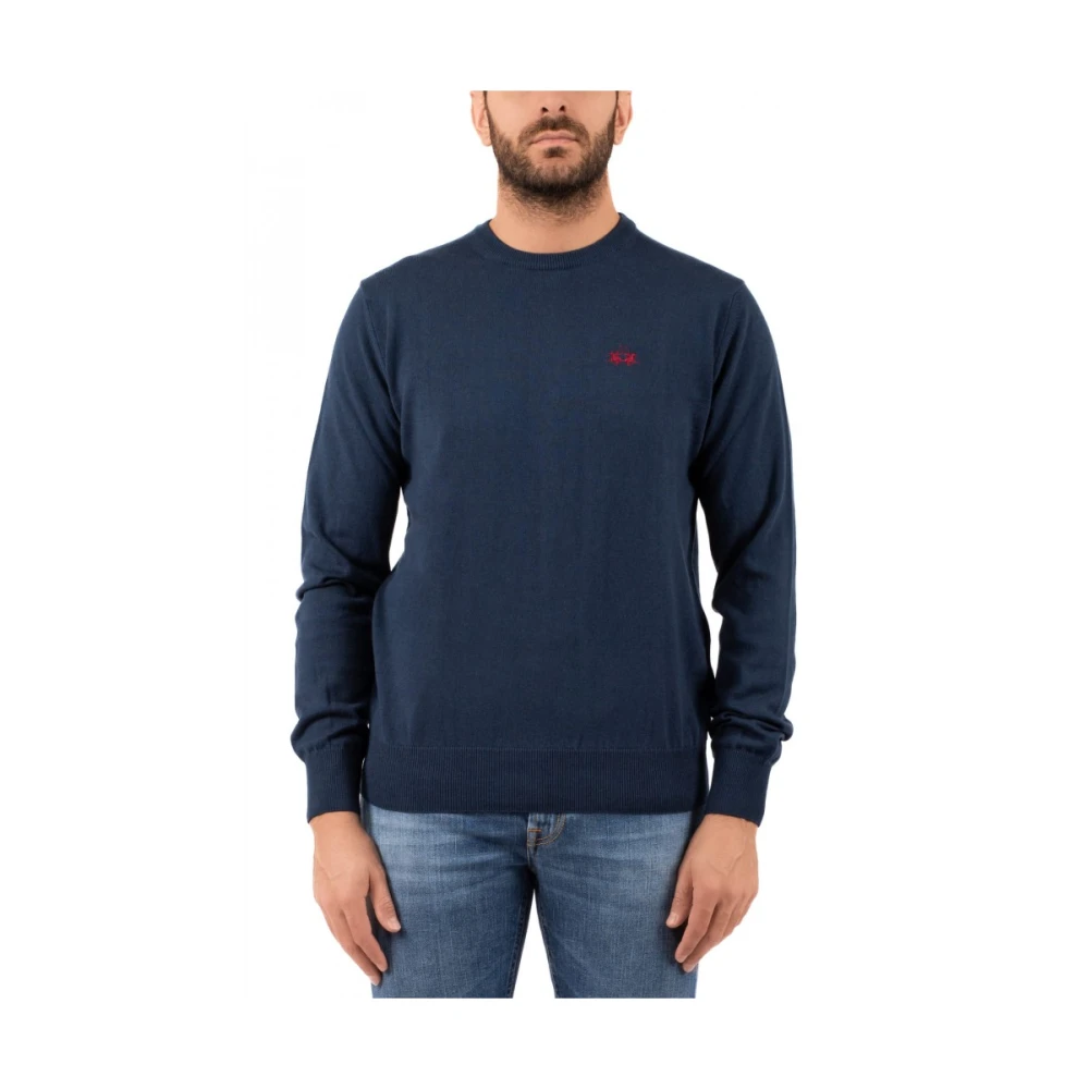 La Martina Men's Blue Polo Shirt Classic Style