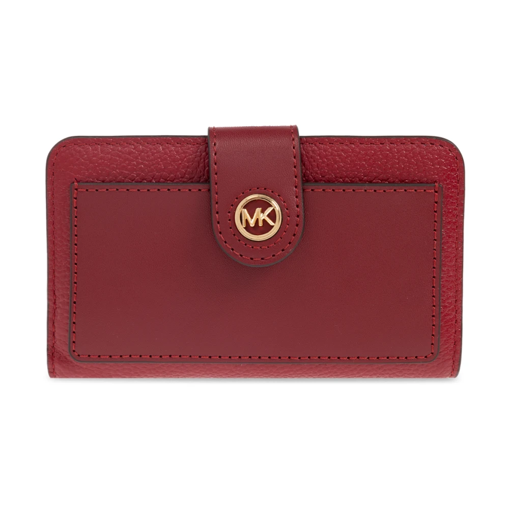 Michael Kors Leren portemonnee Red Dames