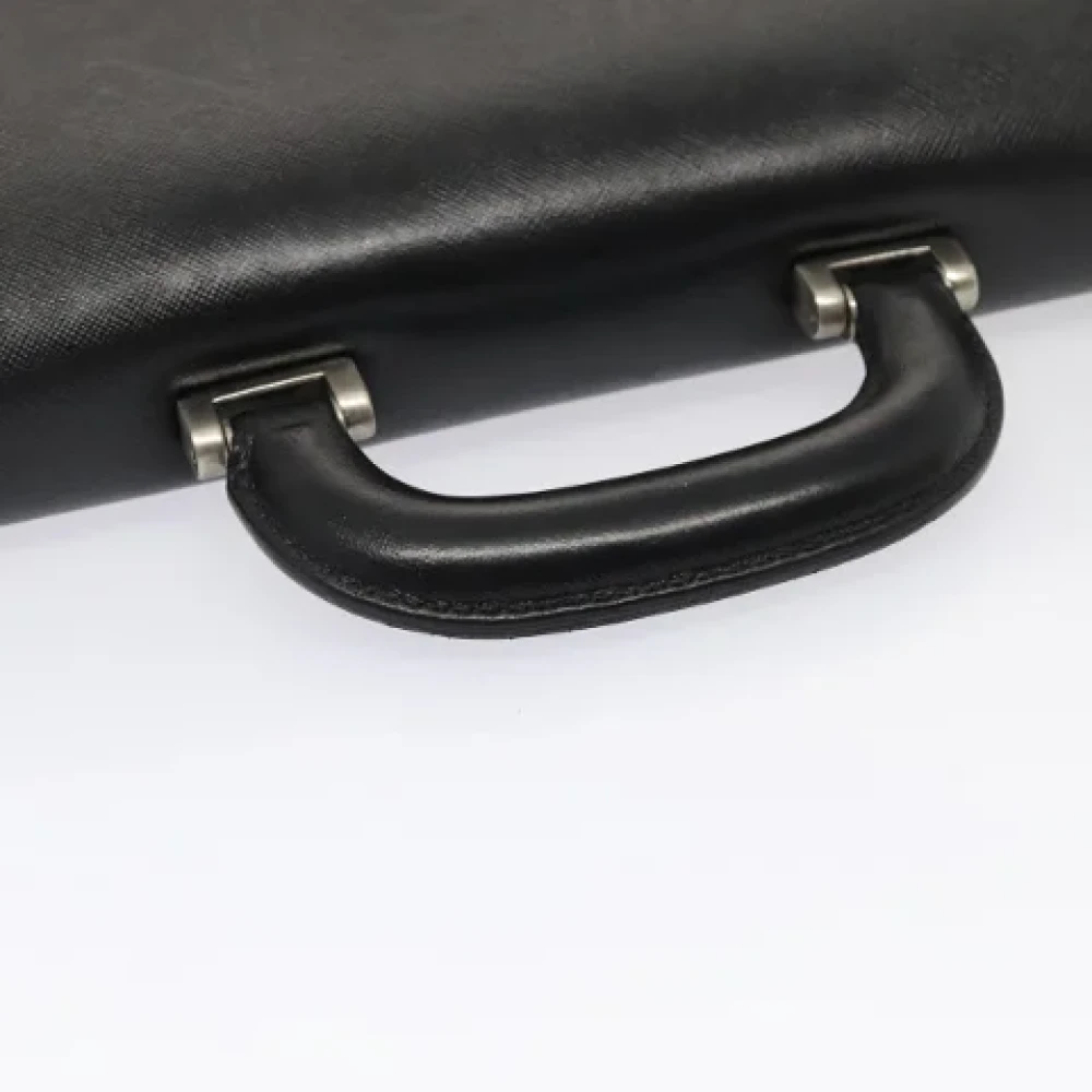 Burberry Vintage Pre-owned Leather handbags Black Dames