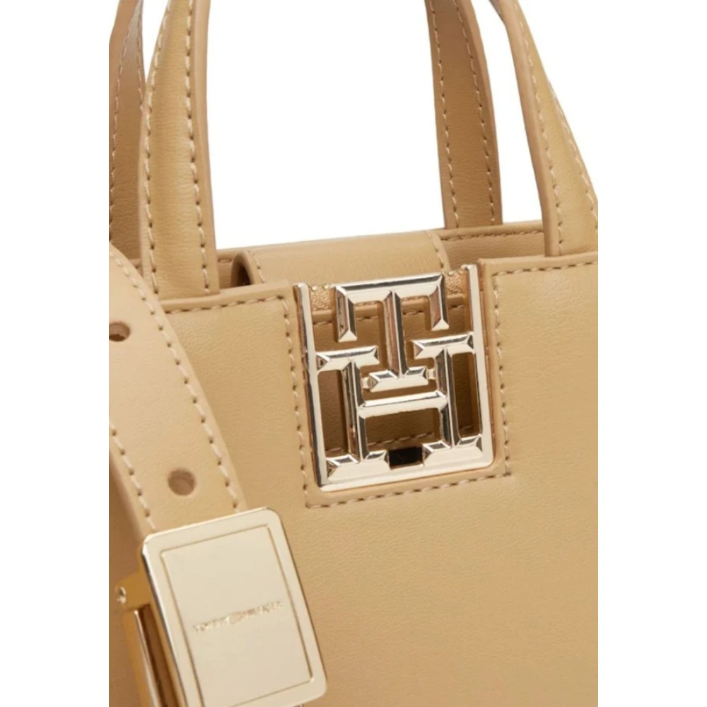 Tommy Hilfiger Mini Tote Tas voor Vrouwen Beige Dames