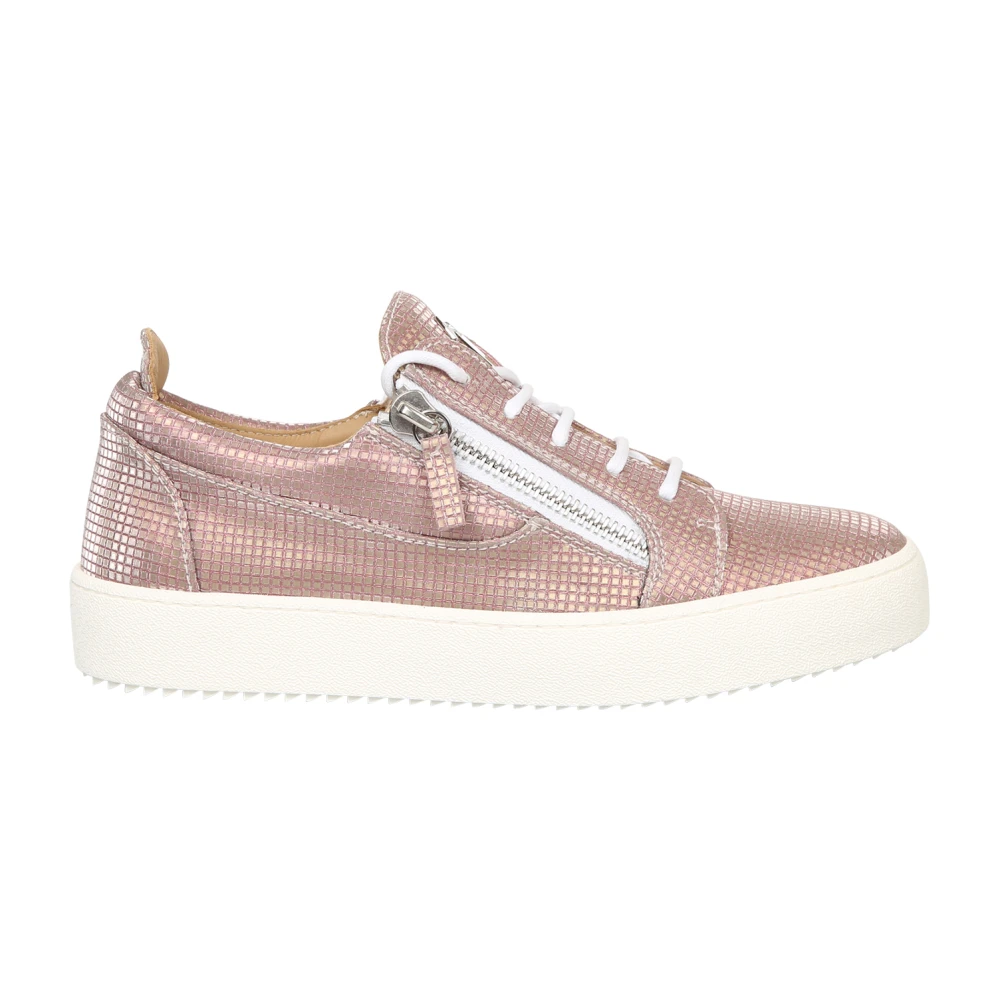 Giuseppe Zanotti Leather Sneakers Dames Schoenen Roze