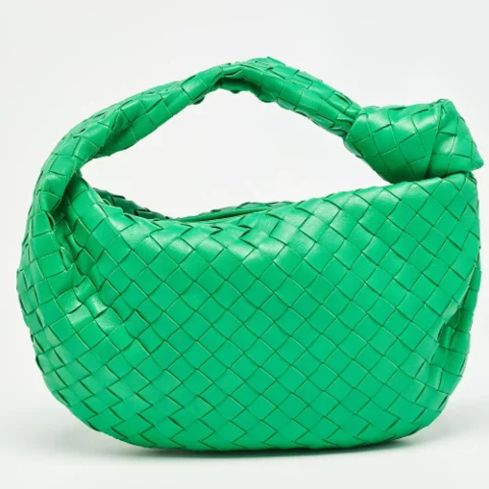 Bottega Veneta Vintage Pre-owned Leather handbags Green Dames