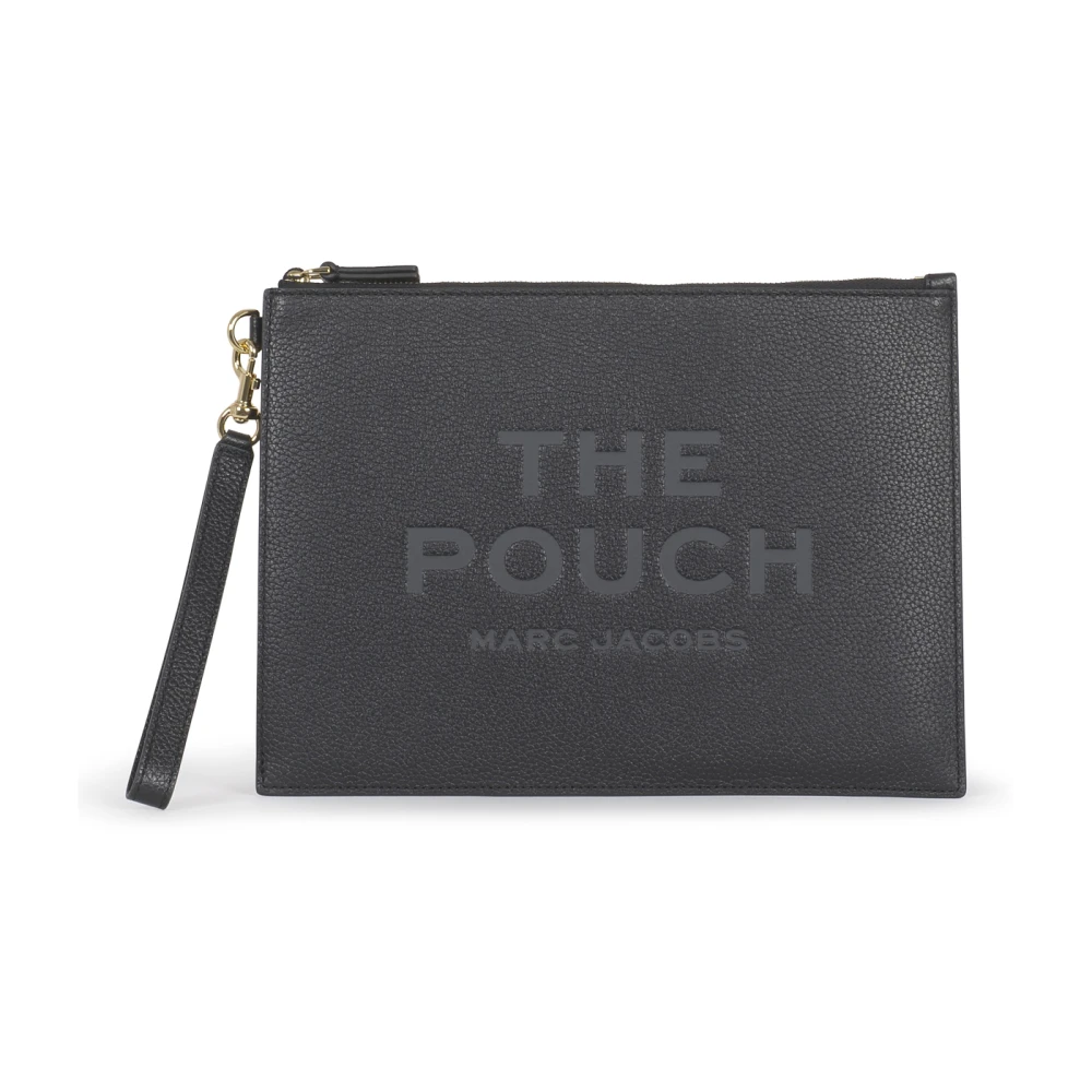 Marc Jacobs Zwarte Portemonnees Grote Pouch Black Dames
