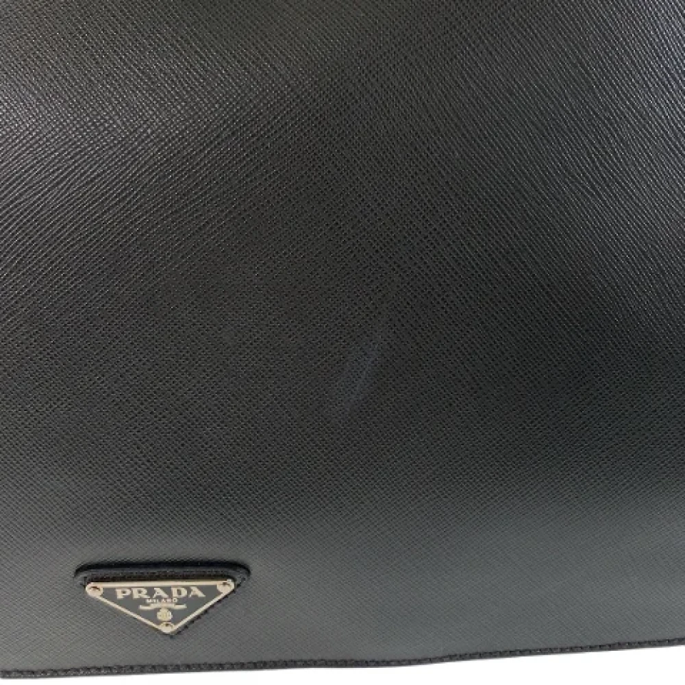 Prada Vintage Pre-owned Leather prada-bags Gray Dames
