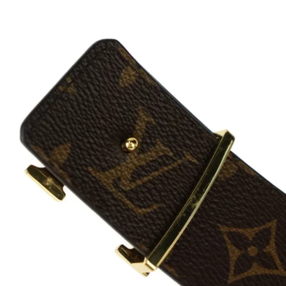 Louis Vuitton Vintage Pre-owned Vintage Lederen Riem Black Dames
