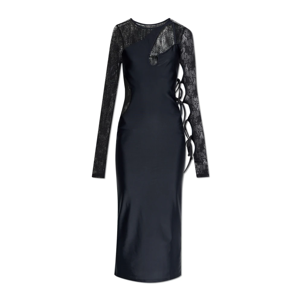 Versace Jeans Couture Jurk met kant Black Dames
