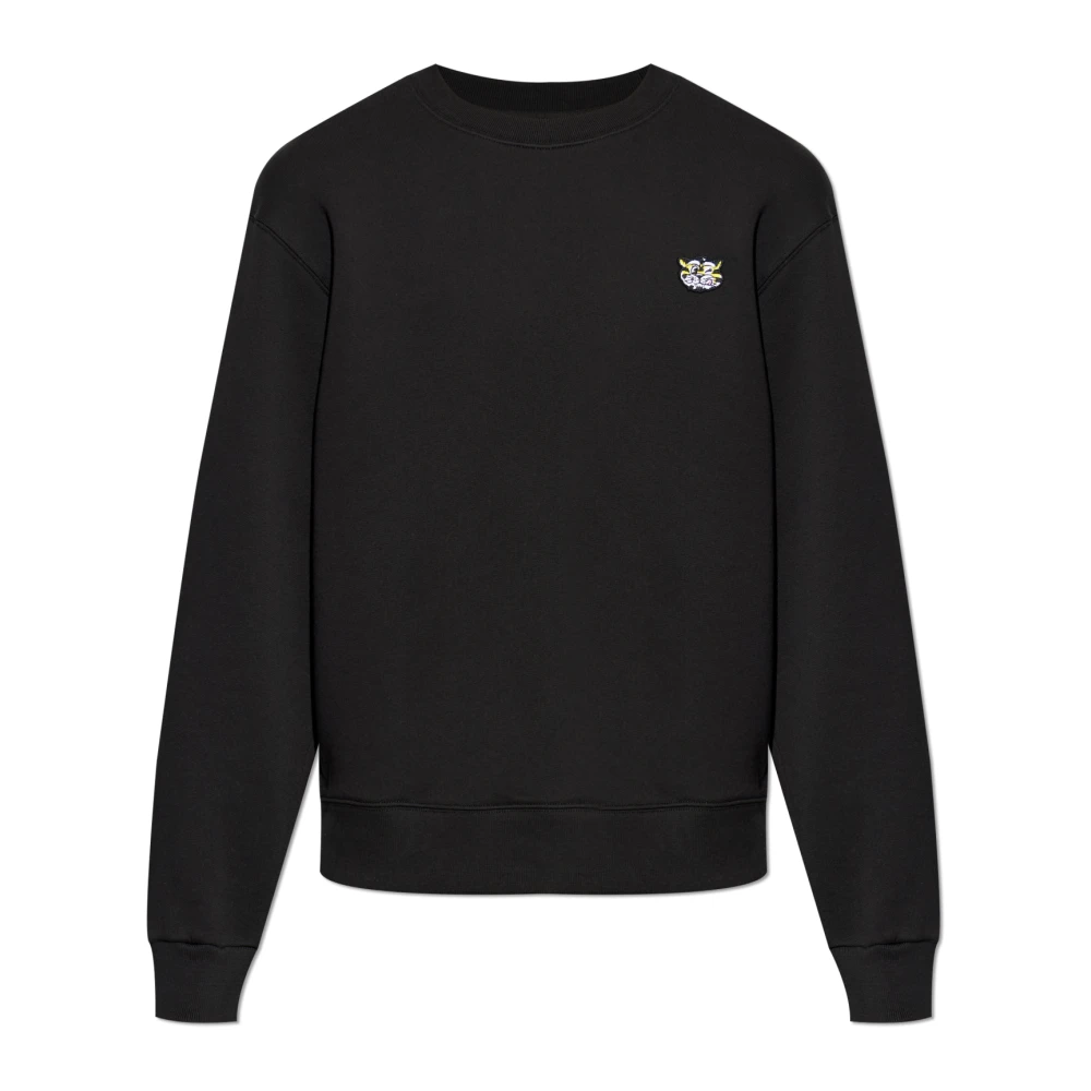 Kenzo Men's Black Cotton Sweatshirt - Sweatshirts - M- Sweatshirts & Hoodies