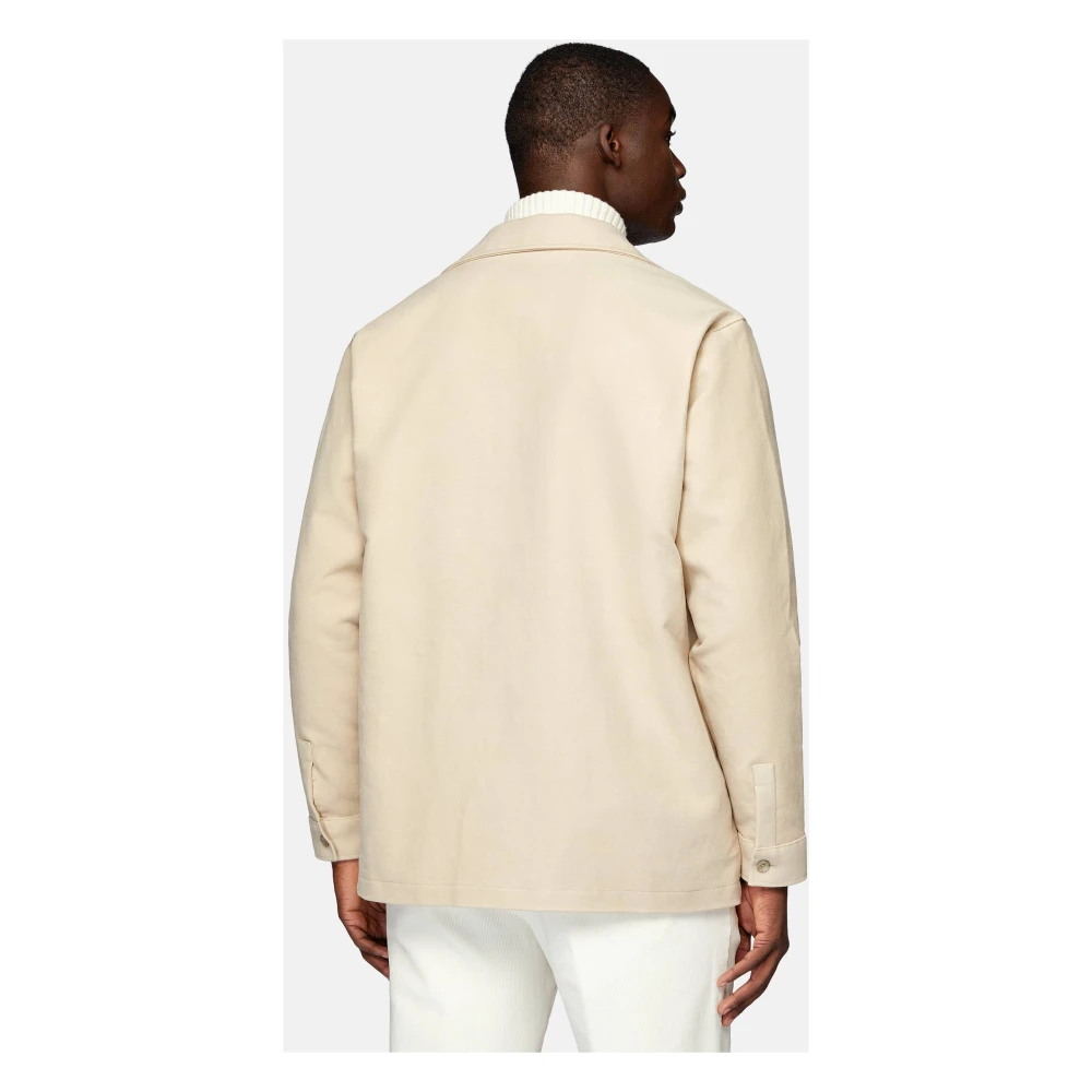 Boggi Milano Link Shirt Jacket Beige Heren