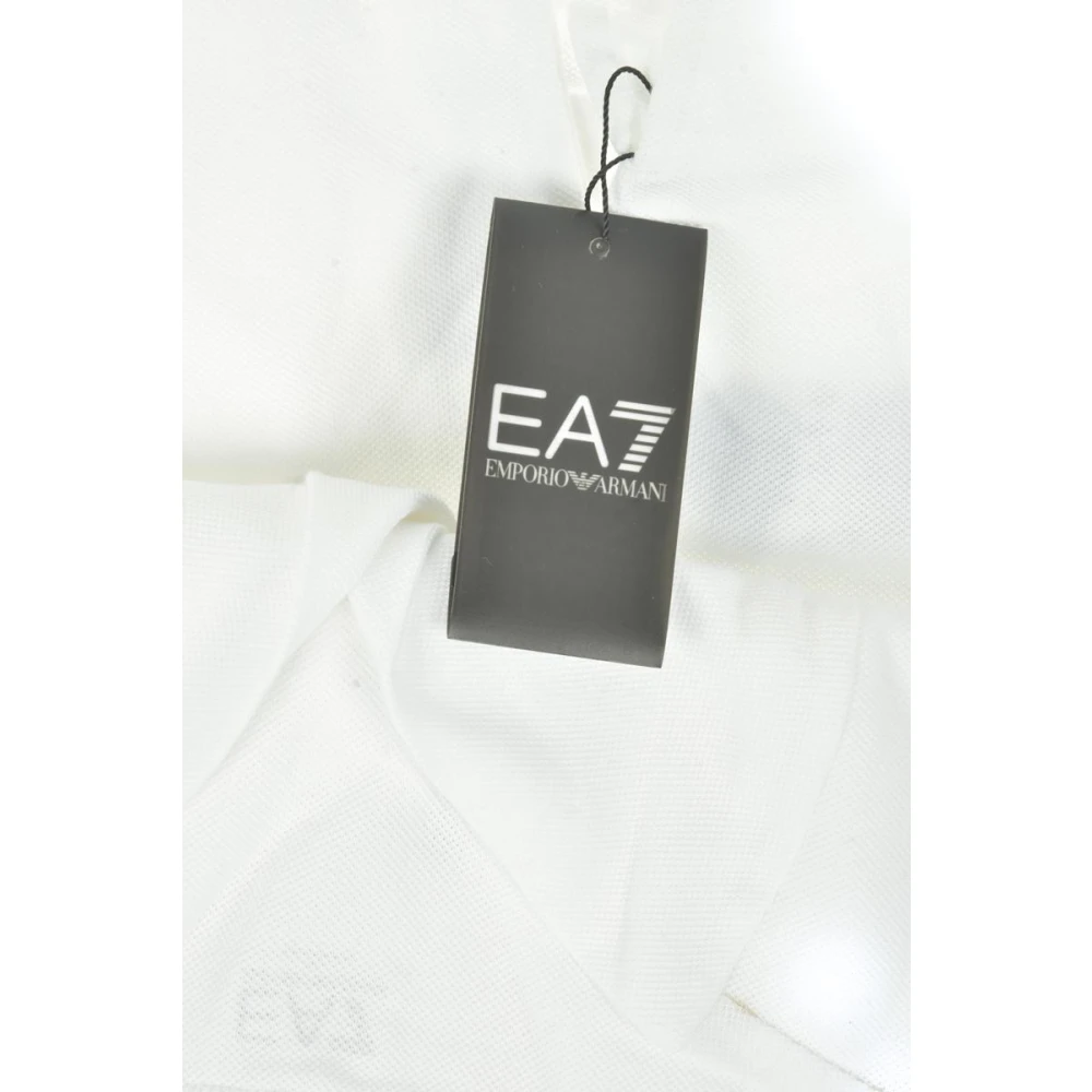 Emporio Armani EA7 Klassieke Polo Shirt voor Mannen White Heren