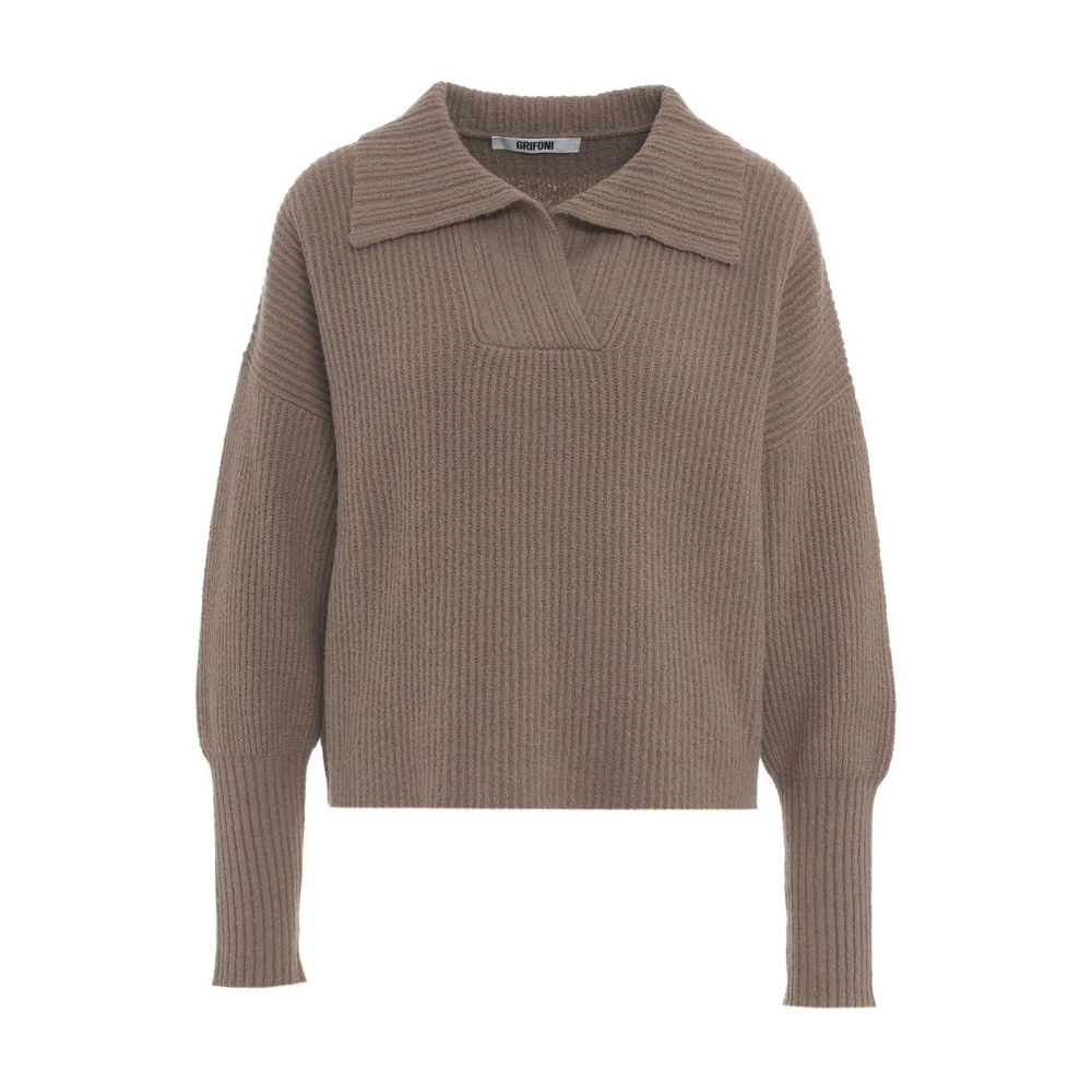 Mauro Grifoni Grijze Gebreide Kleding Aw24 Dames Gray Dames