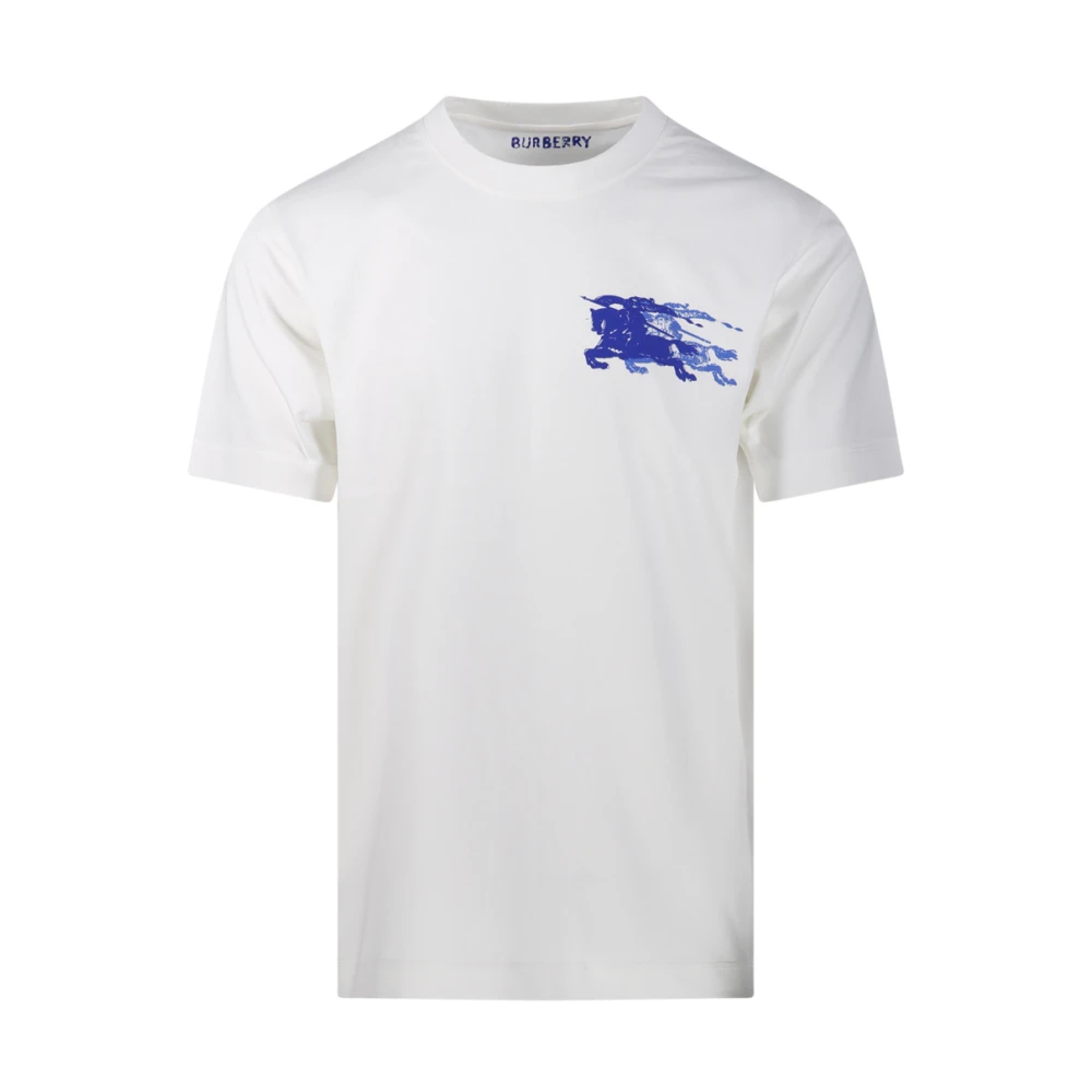 Burberry Krijt T-shirt Hs25-Mw-For-2.6.051 White Heren